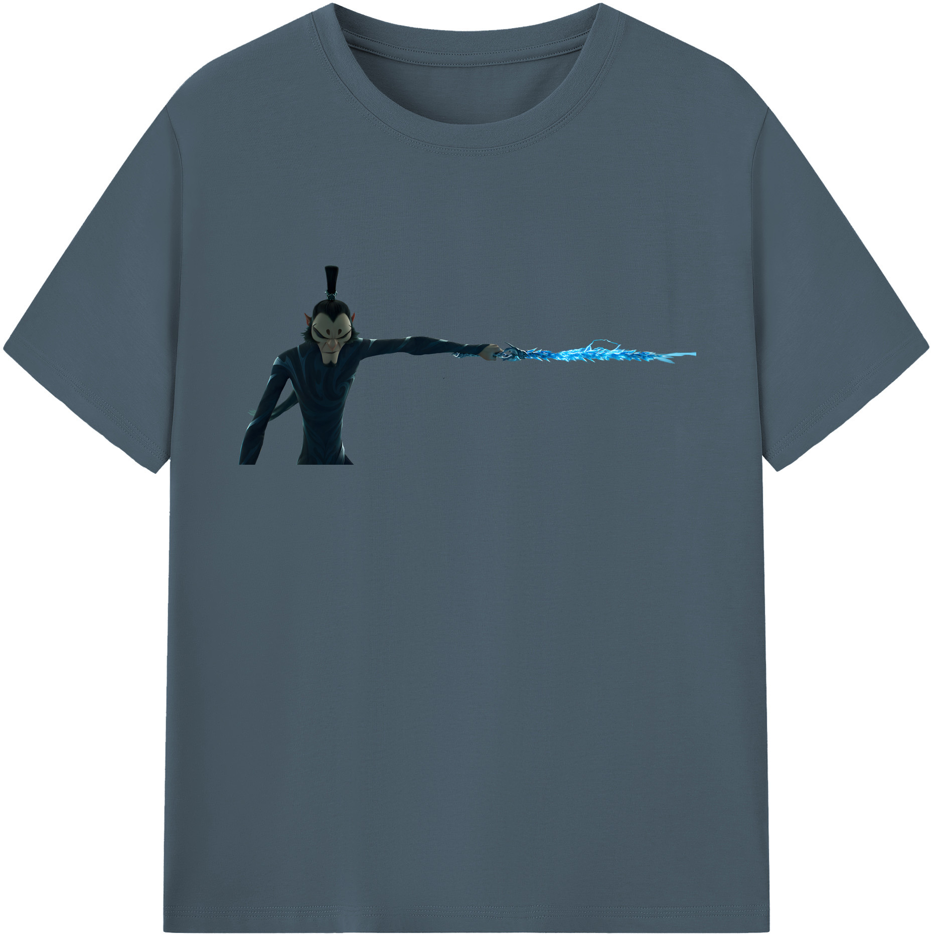 （画像用） Ne Zha 2 ナタ 魔童の大暴れ 綿100％半袖Tシャツ（フロントプリント）